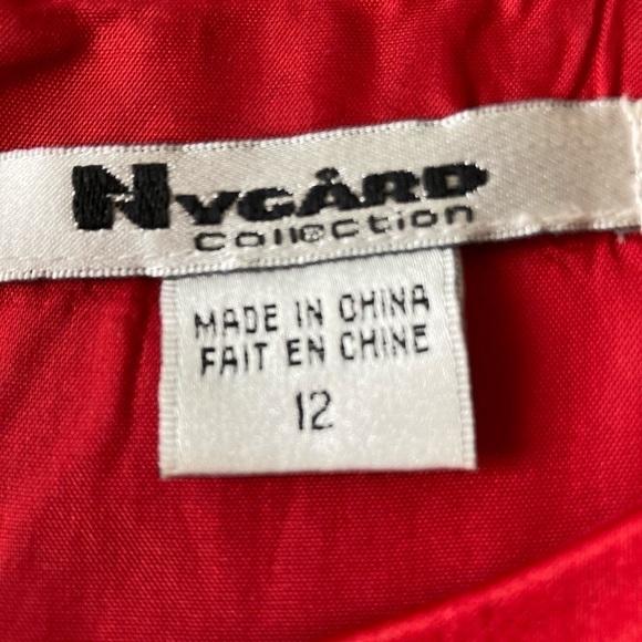 Nygard Collection red dress coat size 12/14 Vintage - Picture 6 of 15